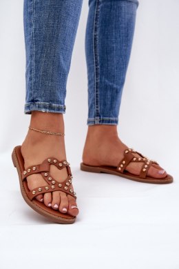 Sandał Klapki Modle Adivrae GH5173-4 Camel - Step in style Step in style