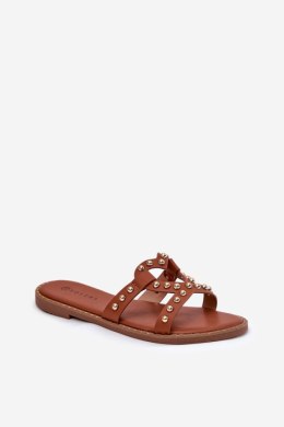 Sandał Klapki Modle Adivrae GH5173-4 Camel - Step in style Step in style