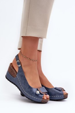 Sandały Model Comfort Shoes 24SD98-6230 Efravia Blue - Step in style Step in style