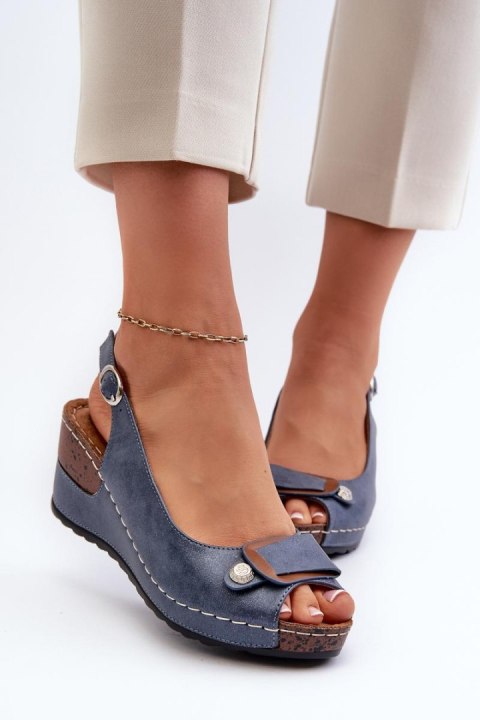 Sandały Model Comfort Shoes 24SD98-6230 Efravia Blue - Step in style Step in style Sandały Model Comfort Shoes 24SD98-6230 Efravia Blue - Step in style Step in style