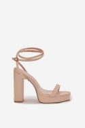 Sandały Model Fevenne SQC-168 Beige - Step in style Step in style Sandały Model Fevenne SQC-168 Beige - Step in style Step in style