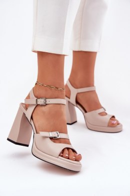 Sandały Model Vinceza 77110 Beige - Step in style Step in style
