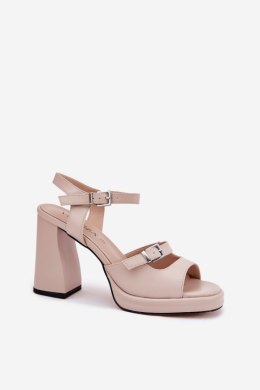 Sandały Model Vinceza 77110 Beige - Step in style Step in style