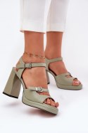 Sandały Model Vinceza 77110 Green - Step in style Step in style Sandały Model Vinceza 77110 Green - Step in style Step in style