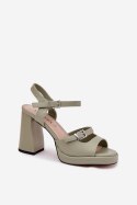 Sandały Model Vinceza 77110 Green - Step in style Step in style Sandały Model Vinceza 77110 Green - Step in style Step in style