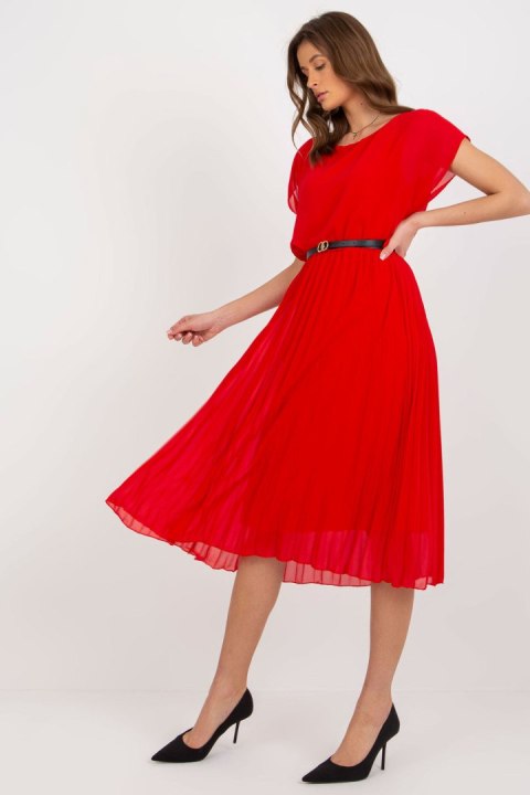 Sukienka Model DHJ-SK-8839-1.23X Red - Italy Moda Italy Moda Sukienka Model DHJ-SK-8839-1.23X Red - Italy Moda Italy Moda