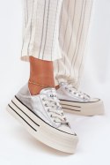 Trampki Model GOE RR2N4108 Silver - Step in style Step in style Trampki Model GOE RR2N4108 Silver - Step in style Step in style