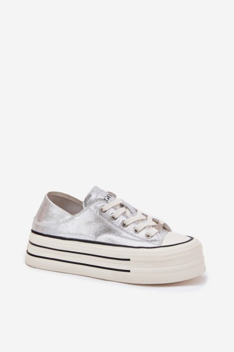 Trampki Model GOE RR2N4108 Silver - Step in style Step in style Trampki Model GOE RR2N4108 Silver - Step in style Step in style