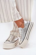 Trampki Model GOE RR2N4108 Silver - Step in style Step in style Trampki Model GOE RR2N4108 Silver - Step in style Step in style