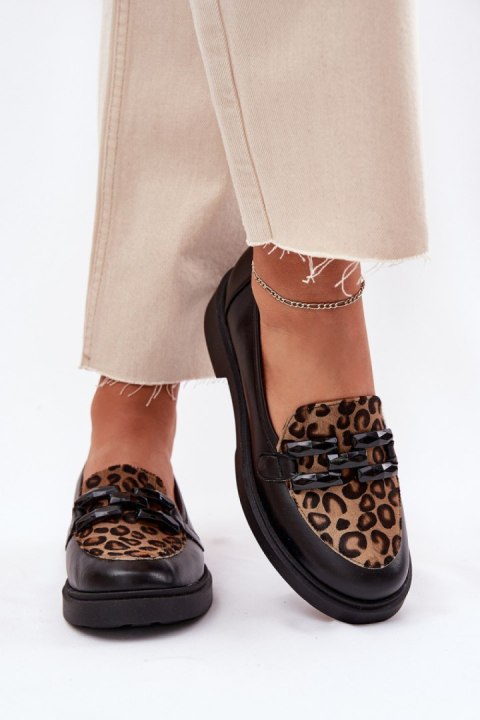 Mokasyny Model Laura Messi 2965 Black - Step in style Step in style Mokasyny Model Laura Messi 2965 Black - Step in style Step in style