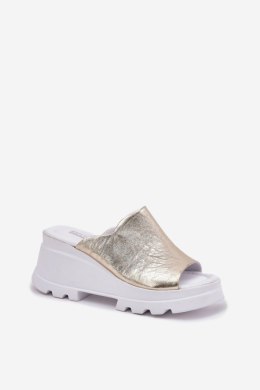 Sandał Klapki Model Artiker 56C0435 Gold - Step in style Step in style