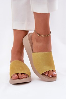 Sandał Klapki Model Panto Fino RR267038 Yellow - Step in style Step in style