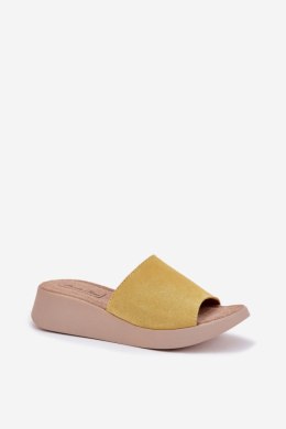 Sandał Klapki Model Panto Fino RR267038 Yellow - Step in style Step in style
