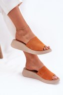 Sandał Klapki Model Panto Fino RR267039 Orange - Step in style Step in style Sandał Klapki Model Panto Fino RR267039 Orange - Step in style Step in style