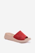 Sandał Klapki Model Panto Fino RR267040 Red - Step in style Step in style Sandał Klapki Model Panto Fino RR267040 Red - Step in style Step in style