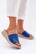 Sandał Klapki Model Panto Fino RR267041 Blue - Step in style Step in style Sandał Klapki Model Panto Fino RR267041 Blue - Step in style Step in style