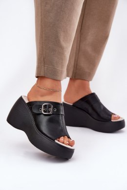 Sandał Klapki Model S.Barski LR51-542 Black - Step in style Step in style