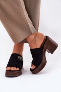 Sandał Klapki Model Vinceza 17400 Black - Step in style Step in style