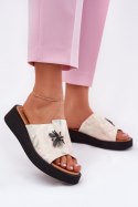 Sandał Klapki Model Vinceza 66752 Beige - Step in style Step in style Sandał Klapki Model Vinceza 66752 Beige - Step in style Step in style