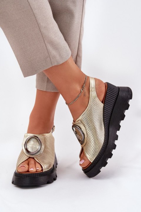 Sandały Model Artiker 56C0109 Gold - Step in style Step in style