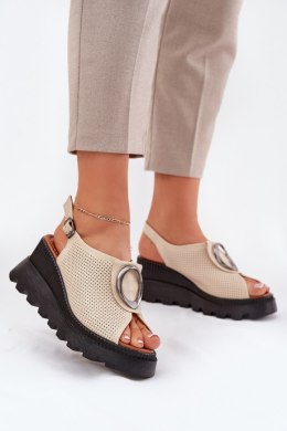 Sandały Model Artiker 56C0111 Beige - Step in style Step in style