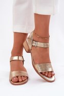 Sandały Model Maciejka N6802-25 Gold - Step in style Step in style Sandały Model Maciejka N6802-25 Gold - Step in style Step in style