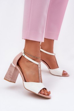 Sandały Model Vinceza 20276 Pink/White - Step in style Step in style