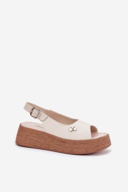 Sandały Model Vinceza 41476 Beige - Step in style Step in style