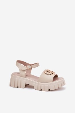 Sandały Model Vinceza 79541 Beige - Step in style Step in style