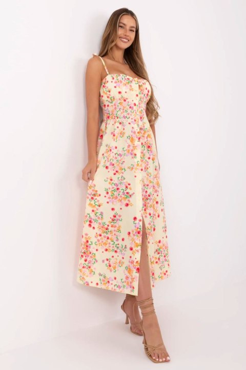 Sukienka Model MI-SK-23817-1.88 Light Yellow - Italy Moda Italy Moda Sukienka Model MI-SK-23817-1.88 Light Yellow - Italy Moda Italy Moda