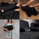 Bluzair Bluza Koc Oversize Kaptur Polska Czarny