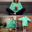 Bluzair Bluza Koc Oversize z Kapturem Polska Mięta