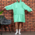 Bluzair Bluza Koc Oversize z Kapturem Polska Mięta