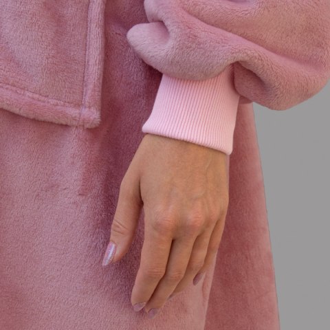 Bluzair Bluza Koc Oversize z Kapturem Polska Róż Bluzair Bluza Koc Oversize z Kapturem Polska Róż