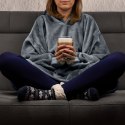 Bluzair Bluza Koc Oversize z Kapturem Polska Szary