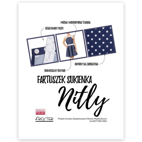 Nitly Dot Fartuszek Sukienka kuchenny dla KOBIETY Nitly Dot Fartuszek Sukienka kuchenny dla KOBIETY