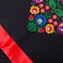 Nitly FOLK Fartuszek Sukienka fartuch damski CZARNY Nitly FOLK Fartuszek Sukienka fartuch damski CZARNY