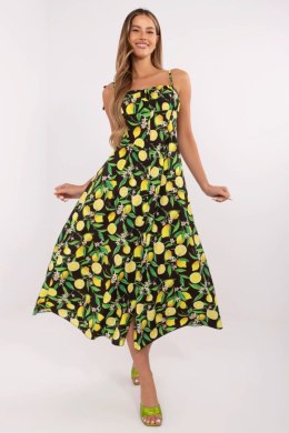 Sukienka Model MI-SK-23817.40 Black/Yellow - Italy Moda Italy Moda