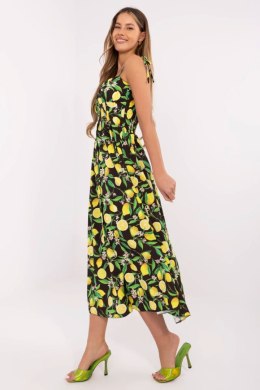 Sukienka Model MI-SK-23817.40 Black/Yellow - Italy Moda Italy Moda