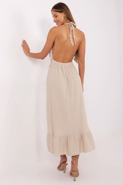 Sukienka Model MI-SK-88573.83 Beige - Italy Moda Italy Moda Sukienka Model MI-SK-88573.83 Beige - Italy Moda Italy Moda