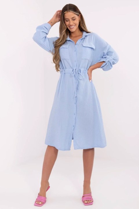 Sukienka Model MI-SK-91166.73 Light Blue - Italy Moda Italy Moda Sukienka Model MI-SK-91166.73 Light Blue - Italy Moda Italy Moda