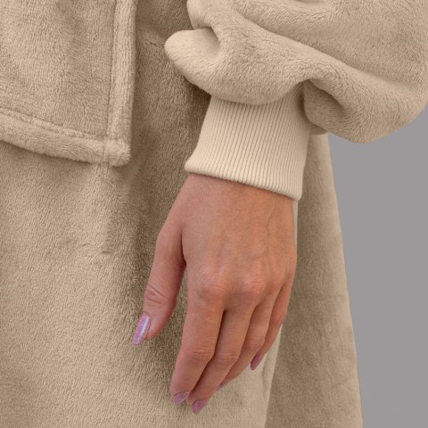Bluzair Bluza Koc Oversize Kaptur Polska Jasny beż Bluzair Bluza Koc Oversize Kaptur Polska Jasny beż