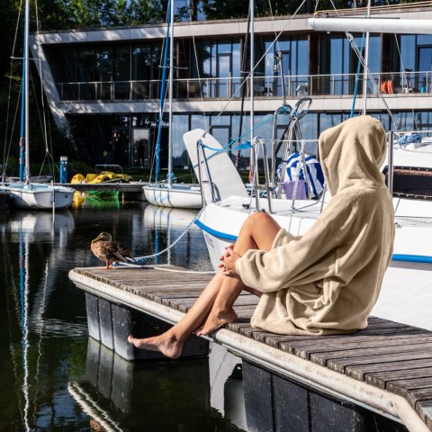 Bluzair Bluza Koc Oversize Kaptur Polska Jasny beż Bluzair Bluza Koc Oversize Kaptur Polska Jasny beż