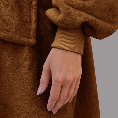 Bluzair Bluza Koc Oversize Kaptur Polska Toffee Bluzair Bluza Koc Oversize Kaptur Polska Toffee