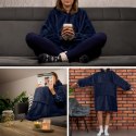 Bluzair Bluza Koc z Kapturem Polska Granatowy 4w1