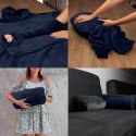 Bluzair Bluza Koc z Kapturem Polska Granatowy 4w1