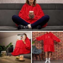 Bluzair SUPER MAMA - Bluza koc - Czerwony - prezent dla mamy - dzień matki