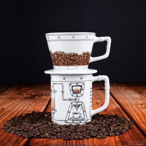 Coffeemageddon Dripper i Kubek do parzenia kawy Coffeemageddon Dripper i Kubek do parzenia kawy