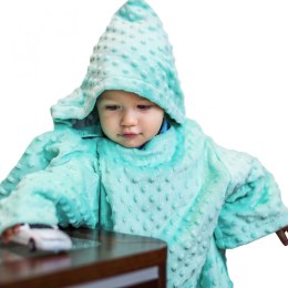 Kocyk z rękawami Mięta koc do wózka fotelika minky