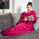 Kocyko-szlafrok SUPER MAMA - Fuksja - prezent dla mamy - na dzień matki Kocyko-szlafrok SUPER MAMA - Fuksja - prezent dla mamy - na dzień matki